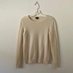 Cream Talbots Cashmere Sweater